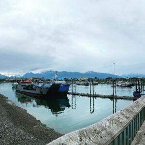Smokey Alaskan Fishing Dock